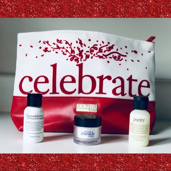 Philosophy Handbags - NFS - (NWOT) PHILOSOPHY Cosmetic Bag w/ Skincare